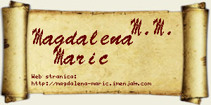 Magdalena Marić vizit kartica